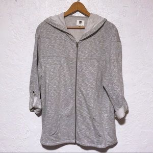 Quiksilver Gray Zip-Up Hoodie